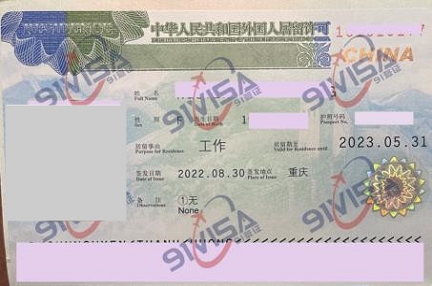 辦中國工作簽證，越南阮女士成功出簽-【91簽證網】